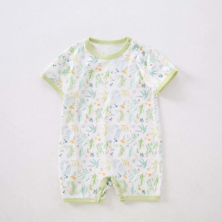 【TS套头+对门】轻薄透气夏装婴儿夏季哈衣夏天外出服爬服