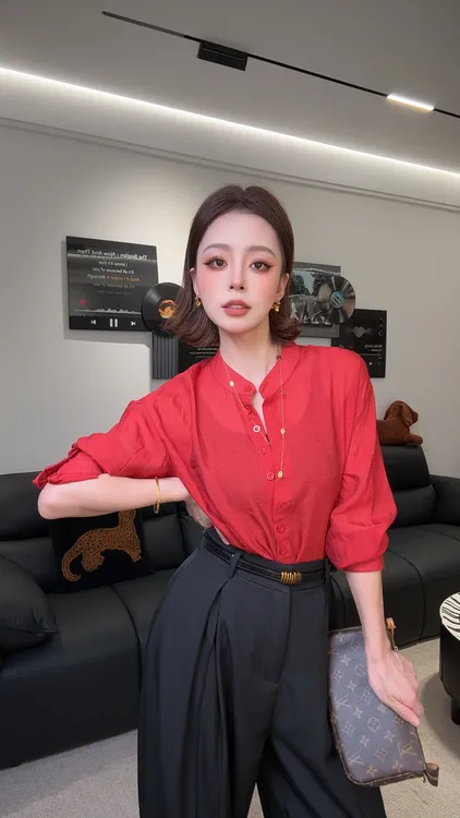 2025纯色衬衫百搭宽松长袖防晒衫上衣减龄休闲洋气时尚小衫新款女