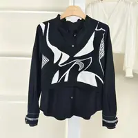 麦迪尚品 一路童行【诗M】3091872假两件拼接衬衫春秋女专柜撤柜