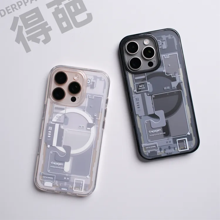 得葩潮酷电路板图苹果16promax磁吸手机壳iphone15软边防摔14/13