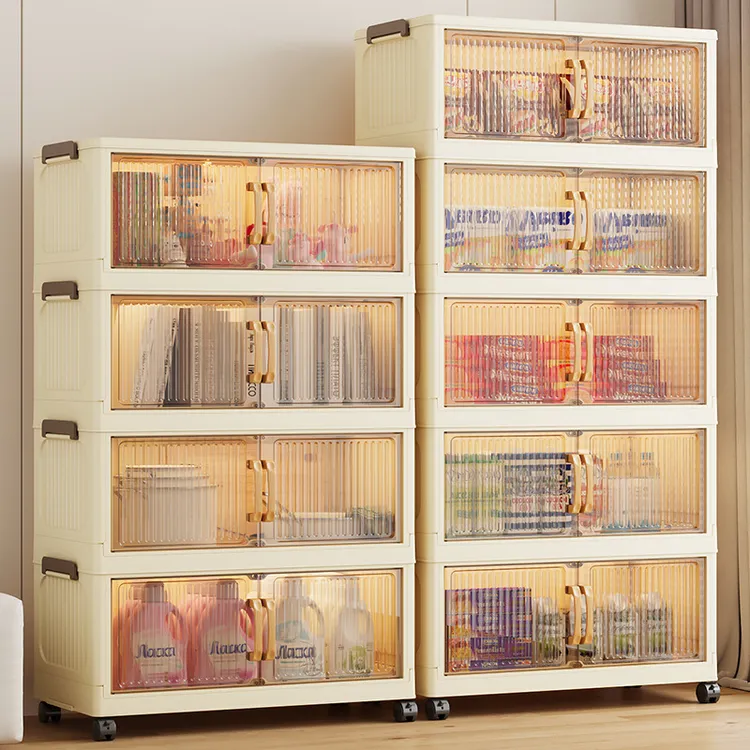 儿童衣服收纳柜多层折叠式宝宝衣柜衣物储物柜家用卧室婴儿小衣橱