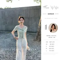 【薄荷半夏】<中秋国庆大狂欢>小个子蕾丝拼接短袖修身温柔T恤上衣