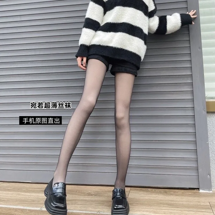 光腿神器2025全新升级版显瘦遮瑕水光肌单层一体加绒黑丝打底肤色