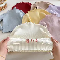 女童纯色加厚毛衣-5014