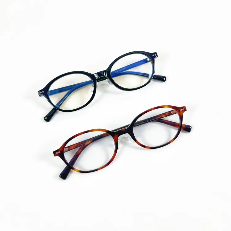 大古自制 徐海乔同款高级感书呆子眼镜复古椭圆近视镜框男女同款