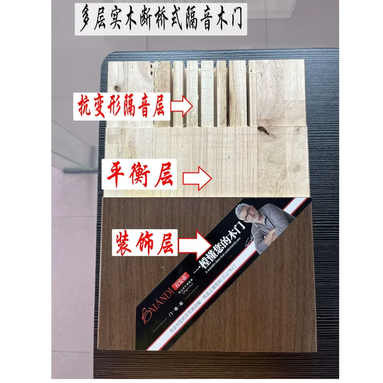 【百安帝】多层实木断桥式隔音卧室门实木门卧室门