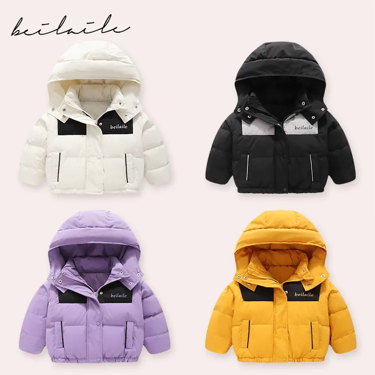 【三防连帽短款羽绒服 小乐妈咪】婴儿童羽绒服男女宝宝秋冬装K15
