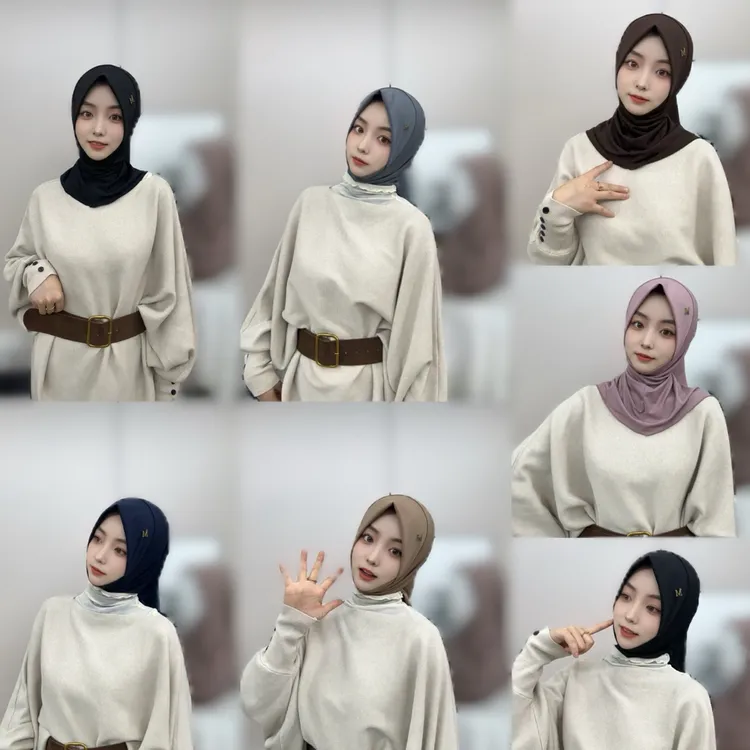 MT极简风「M标」休闲简约软帽檐纱巾