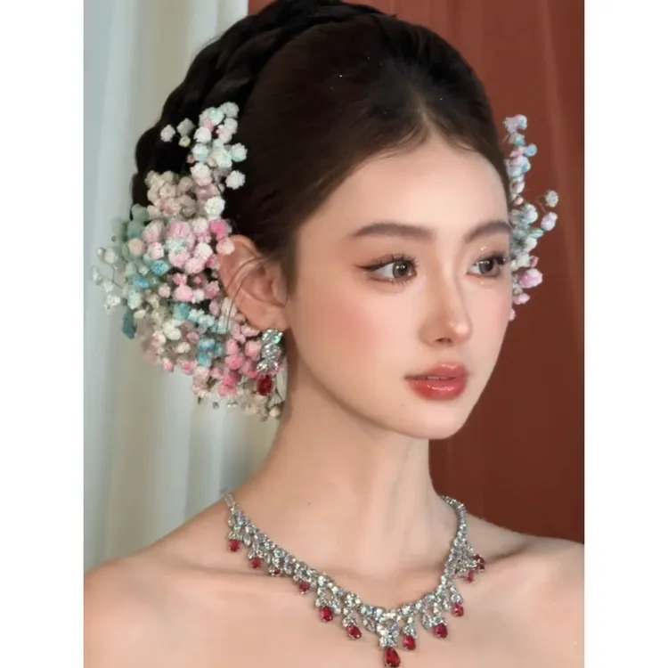 3021超仙满天星头饰新娘主纱礼服配饰