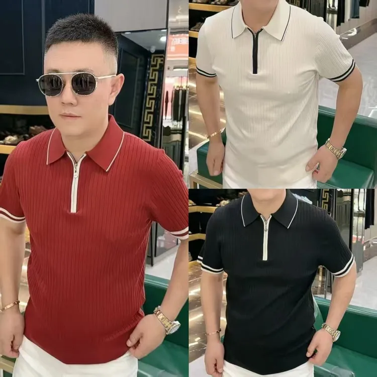 秋冬 新款 三色 拉链款 针织 POLO衫 25AW6607