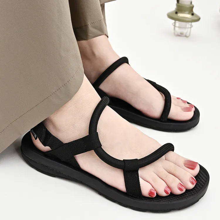 越南进口夏溯溪女凉鞋海边2025新款速干户外简易情侣男款沙滩凉拖