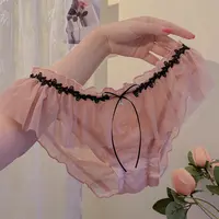 纯欲少女~女生蕾丝网纱透气女士性感内裤女纯欲舒适亲肤薄款内裤