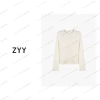 ZYY【波恩画报】2025S/S新品高级感重工钩花花边针织衫X25QZZ04197