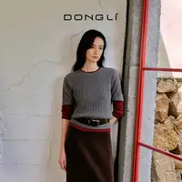 东黎 小山羊绒 我不被驯化-悠然逸衫 流光风女绞花圆领短袖5516