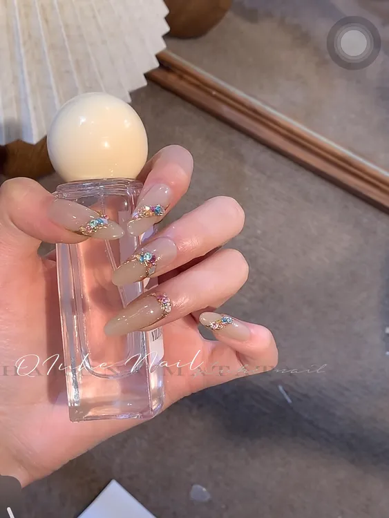 【宝石】Qiuhe-纯手工施华洛钻拆卸穿戴甲宝石巴洛克穿戴甲