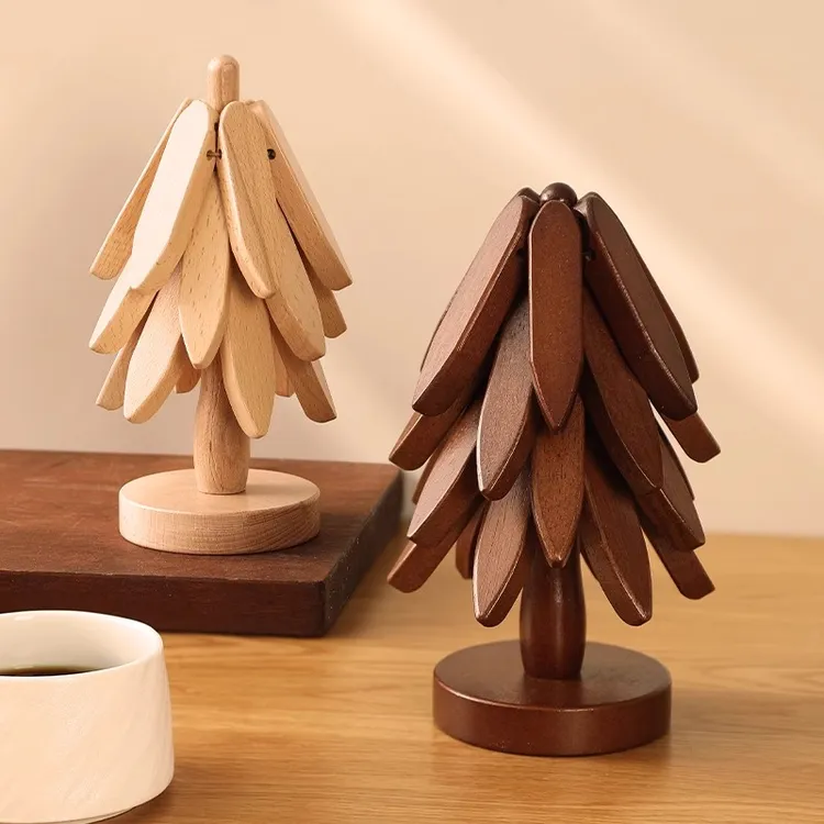 一颗树隔热垫餐桌防烫垫一棵树实木玄关装饰摆件乔迁新居礼物搬家