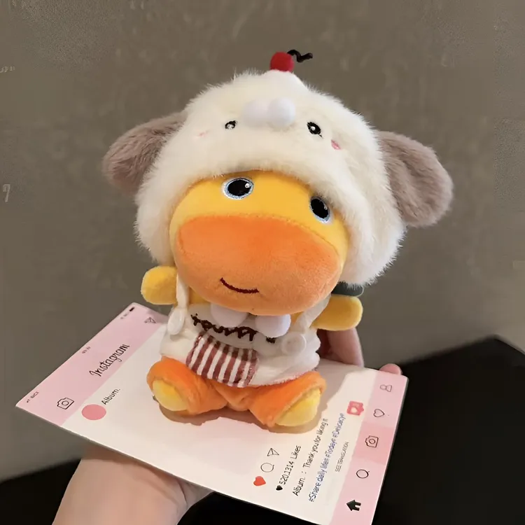 正版多爱水豚可爱毛绒玩偶挂件书包包钥匙扣创意换装公仔礼物情侣