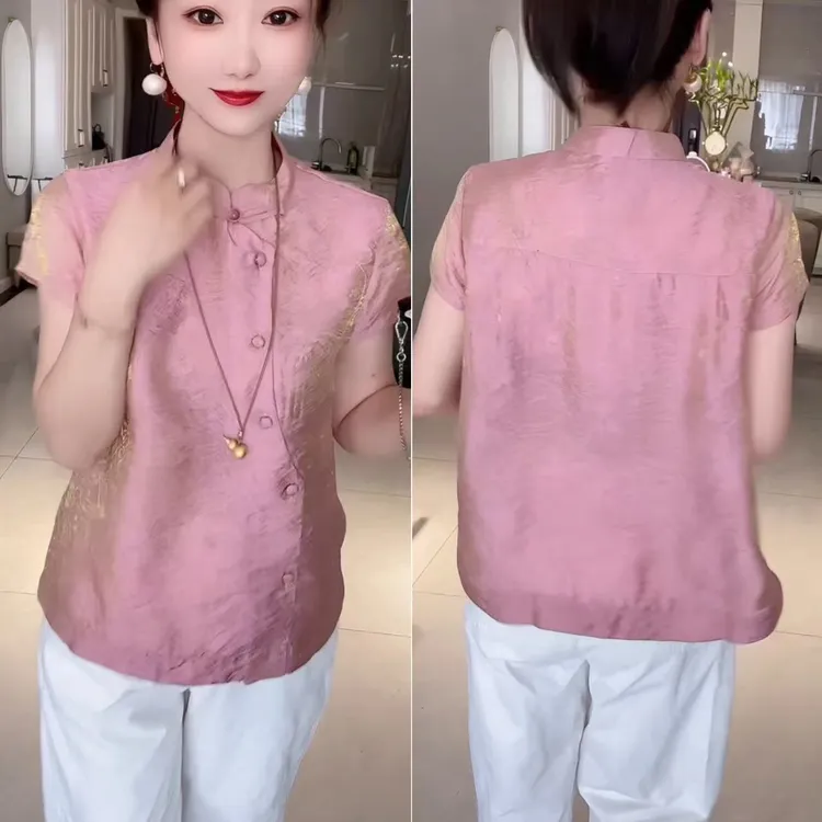 【当天发货顺丰包邮】正品夏季宽松百搭国风衫