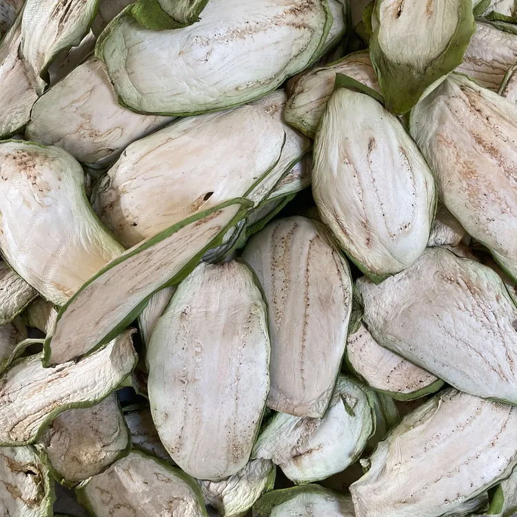 河南绿茄子干农家自晒茄子片脱水干菜土特产农家晾晒绿皮茄子片