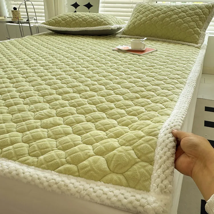 牛奶绒床垫加厚软垫子家用卧室床单冬季加绒垫被褥铺底毛毯铺床