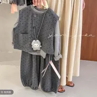 女童三件套秋装新款女宝宝可爱套装