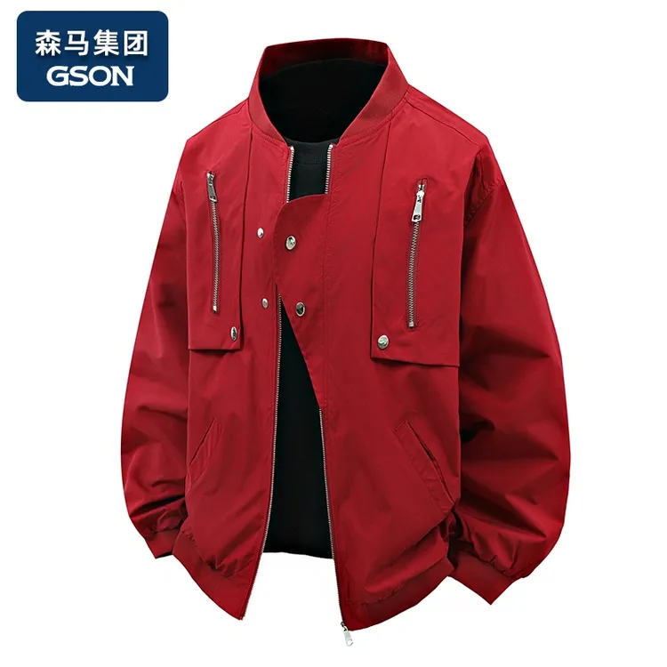 品牌优选GSON2025春秋美式潮棒球服外套男高街宽松时尚帅气夹克男