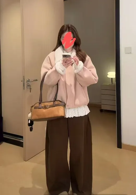 大码秋冬加厚外套22927内搭22926加绒牛仔裤522879三件套