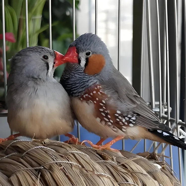 灰色珍珠鸟斑胸草雀