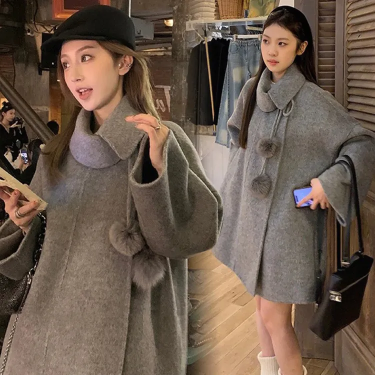 MO88ZSPF 2025新款大码女装 秋冬装 时尚毛呢外套大衣