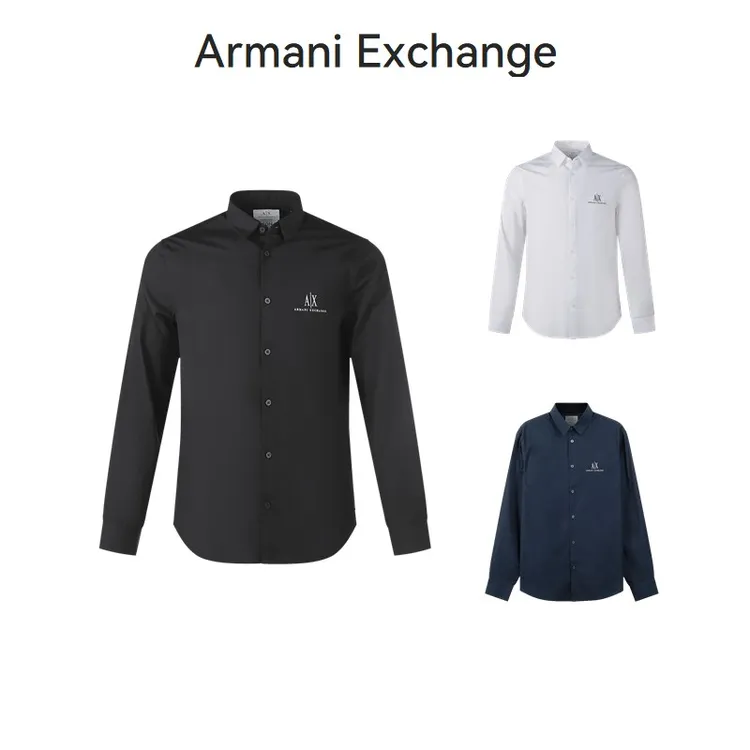 未使用 EMPORIO ARMANI/安普里奥·阿玛尼 AX男士长袖衬衫8NZCP2