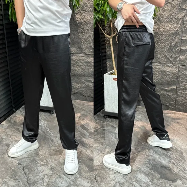 男士夏季高奢/醋酸面料/时尚百搭/休闲裤/8491