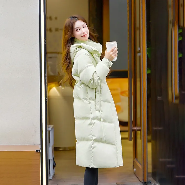 2025冬季新款加厚保暖羽绒服女长款过膝宽松韩版直筒