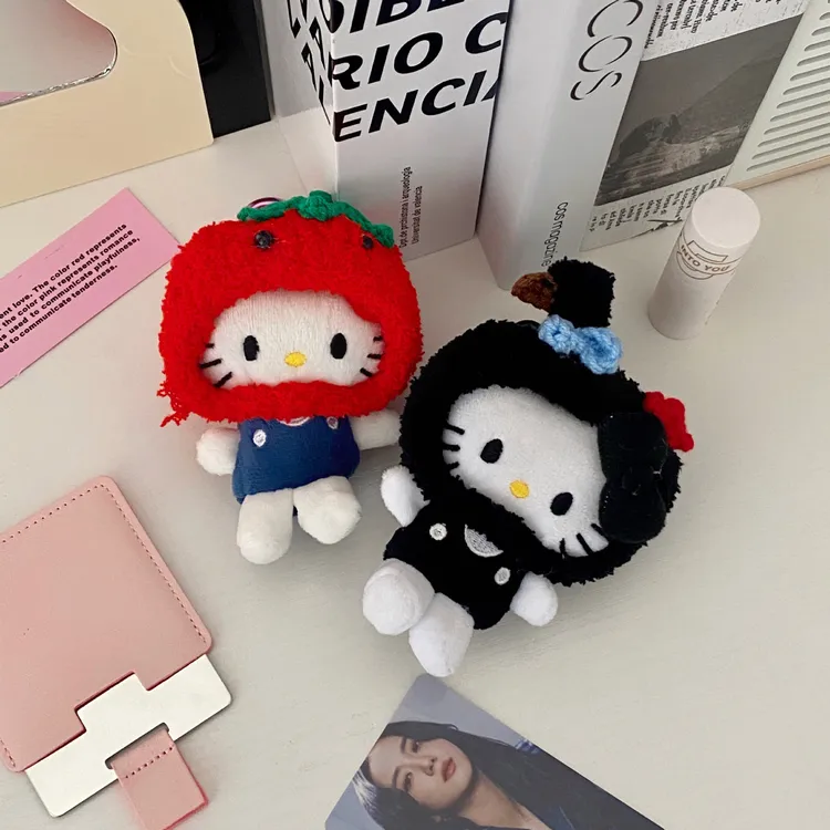 小丸子头套系列包包挂件女生礼物可爱猫咪书包挂件饰品公仔玩偶女