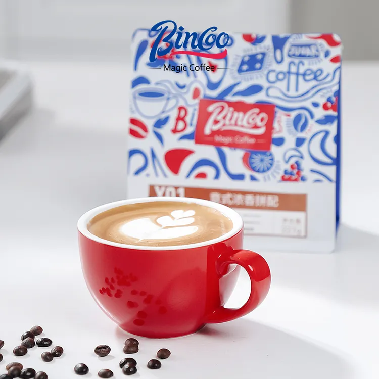 七点小巷推荐Bincoo回购NO1意式咖啡豆咖啡拿铁美式油脂浓郁顺滑新鲜烘焙D