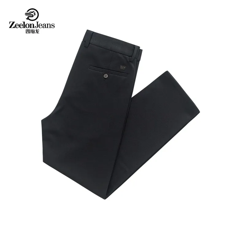 zeelon/四海龙秋冬休闲裤男士保暖修身商务长裤针织裤高弹力5540