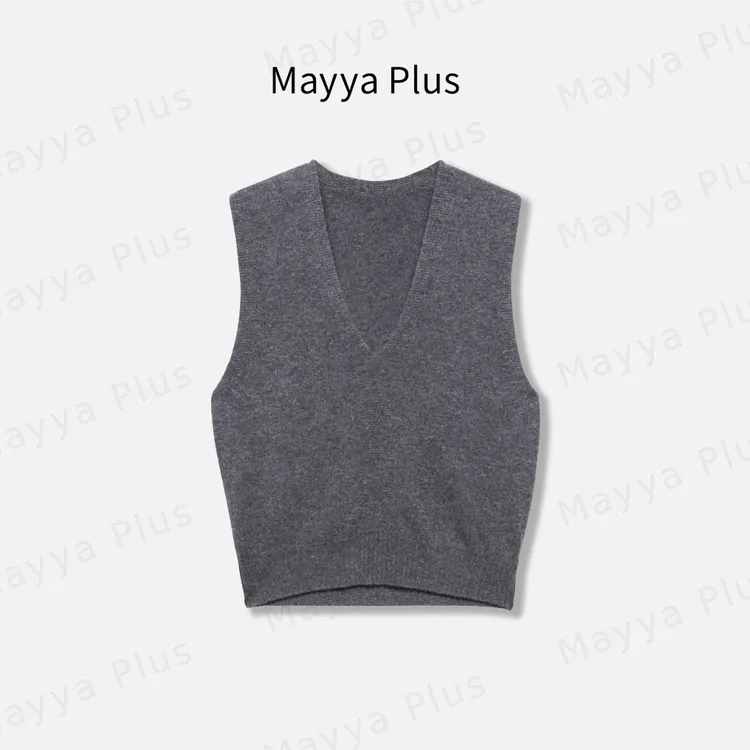【实穿系】Mayya Plus麦芽定制气质显瘦流光风毛织上衣32546209