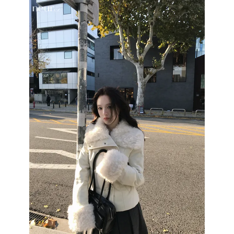 番茄妹妹Tomatosister 初雪刊本 冬季短款棉衣女气质保暖宽松棉服