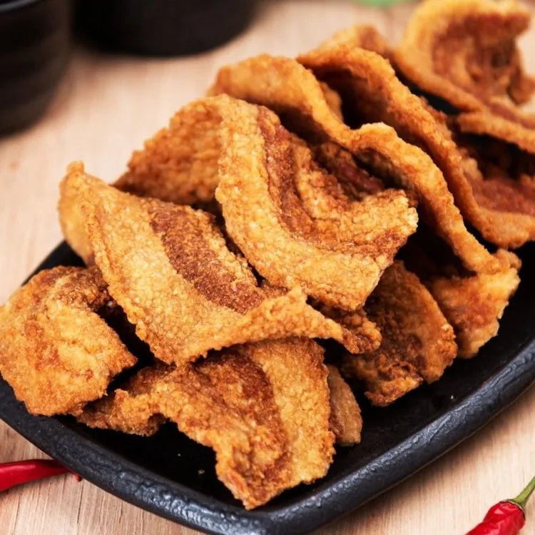 猪油渣干炸脆皮五花肉渣小吃零食青岛特产猪肉干肉脯脂渣油渣AT