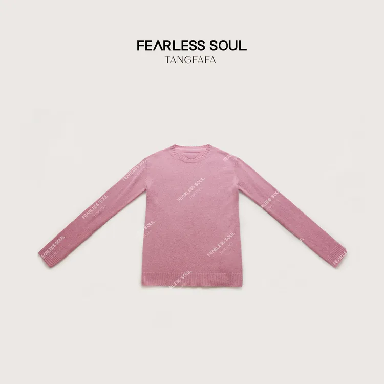 唐发发TFF 山羊绒混纺极简轻盈保暖毛织套头上衣 825FM753 %