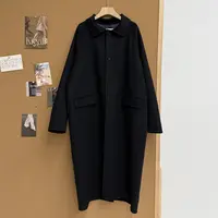 闪闪兒 元 25年新款 韩国小众品牌M**OLE单排扣大衣9652