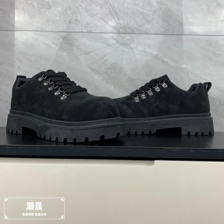 2025新款7.5厘米增高反绒德比皮鞋时尚潮流百搭潮鞋休闲皮鞋