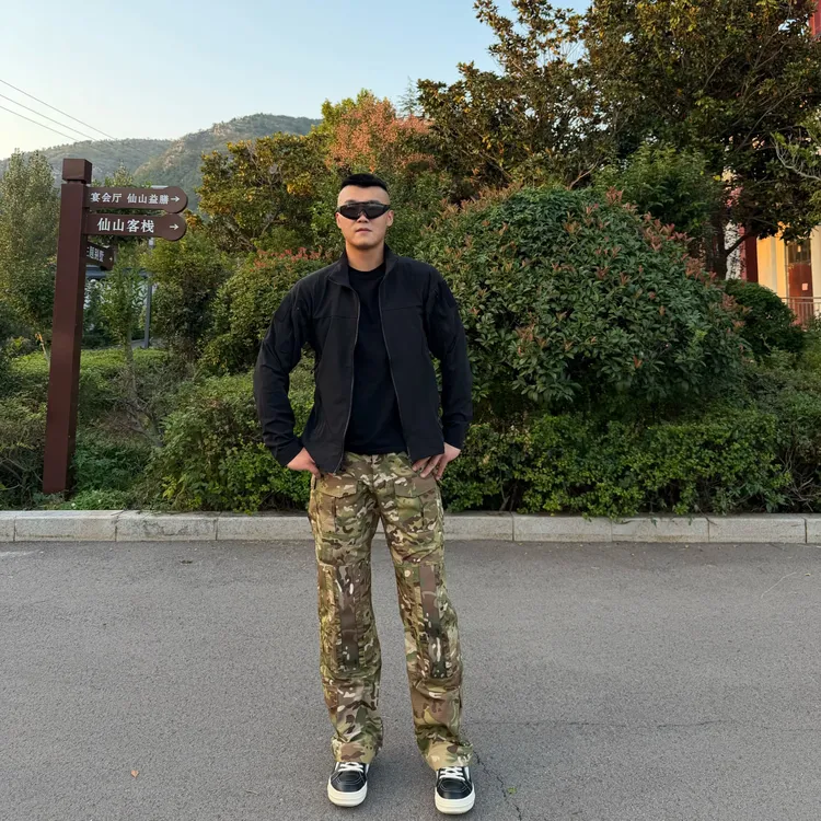 新款秋冬美式战术男士工装裤多口袋透气防刮耐磨迷彩裤工装休闲裤