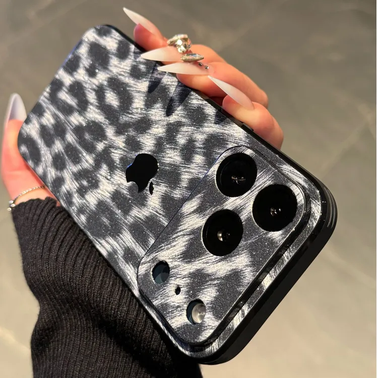 豹纹皮质秋冬新款适用苹果11-17promax相机键全包镜头网红手机壳
