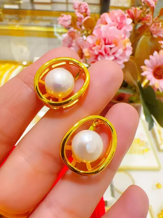 合金耳饰 0.15g 耳环 【16】سېھران مىس قاپىلىما ئالتۇنلىرى 
