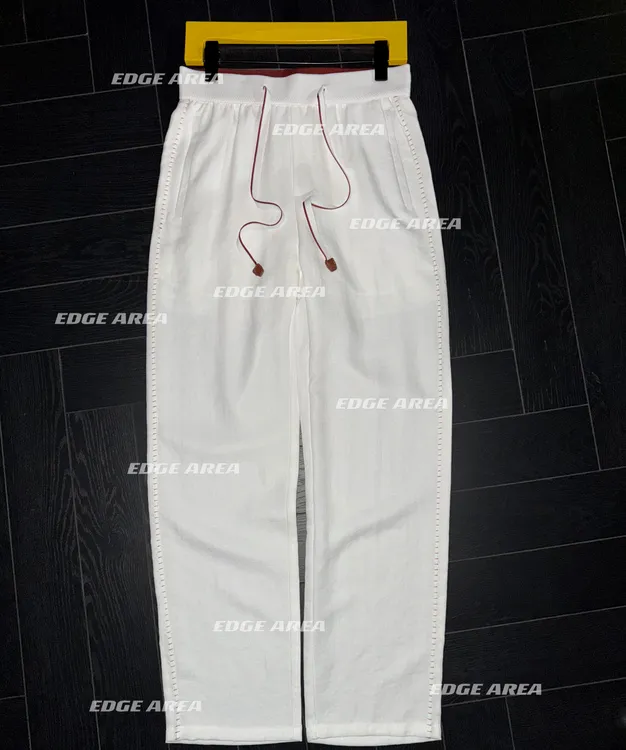 【EDGE AREA】高奢桑蚕丝手工缝线铜氨丝亚麻松弛垂感透气男888-38