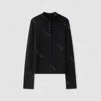 【冬姐自主品牌】VOR 2股60支精纺羊毛衫小立领针织开衫 V25300017