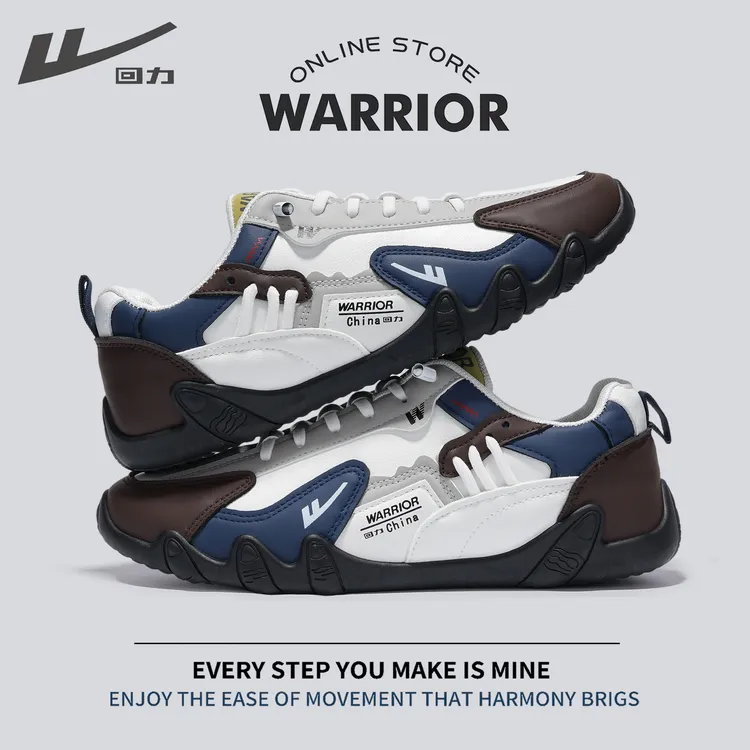 Warrior/回力秋季男士休闲鞋经典款潮流百搭鞋ins风运动鞋情侣鞋