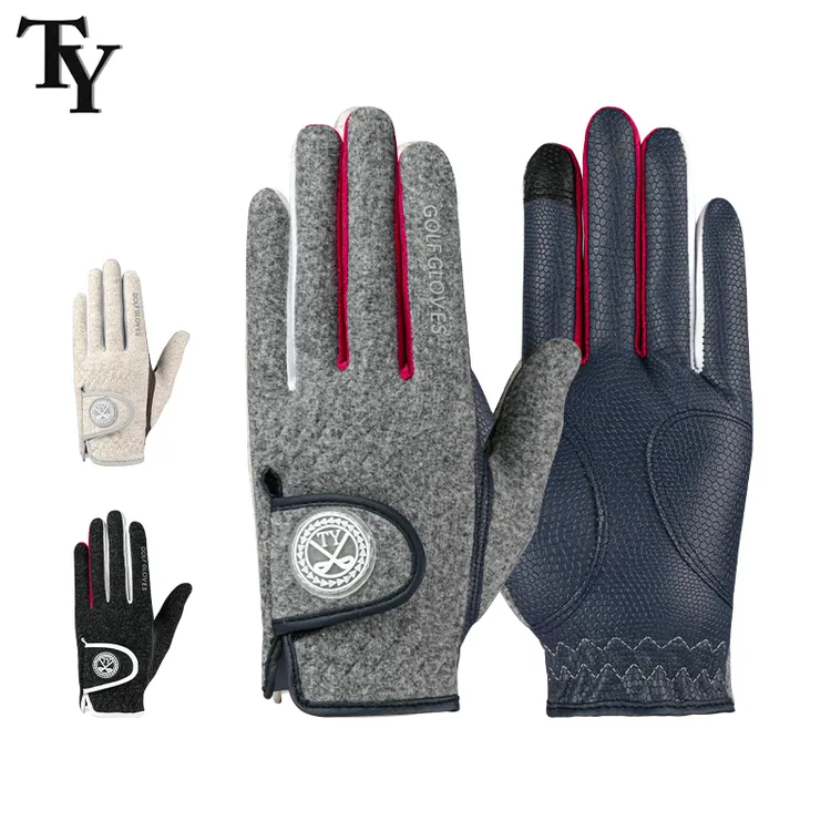 冬季高尔夫徒步手套耐磨女士防风防滑保暖柔软舒适可触屏