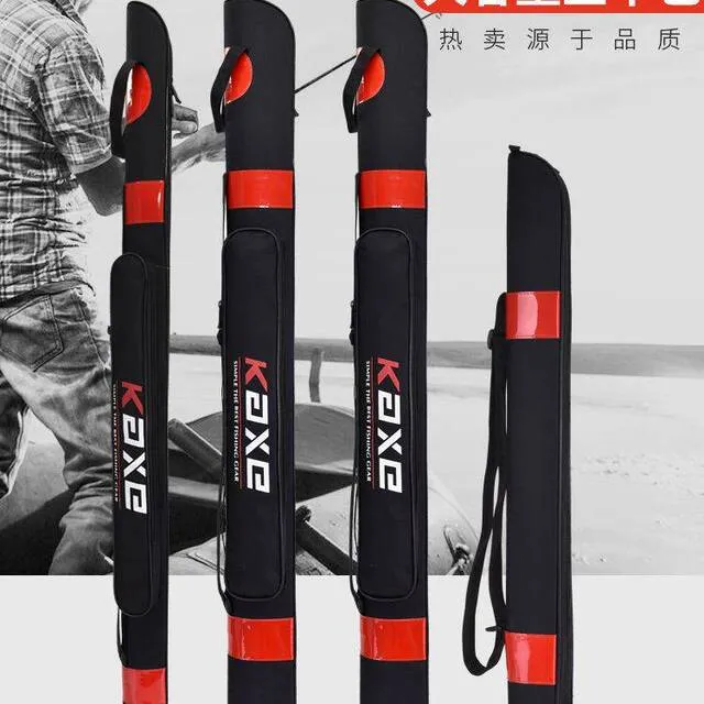 鱼竿包1.21.25米硬壳防水简易80cm渔具包垂钓台钓鱼竿包