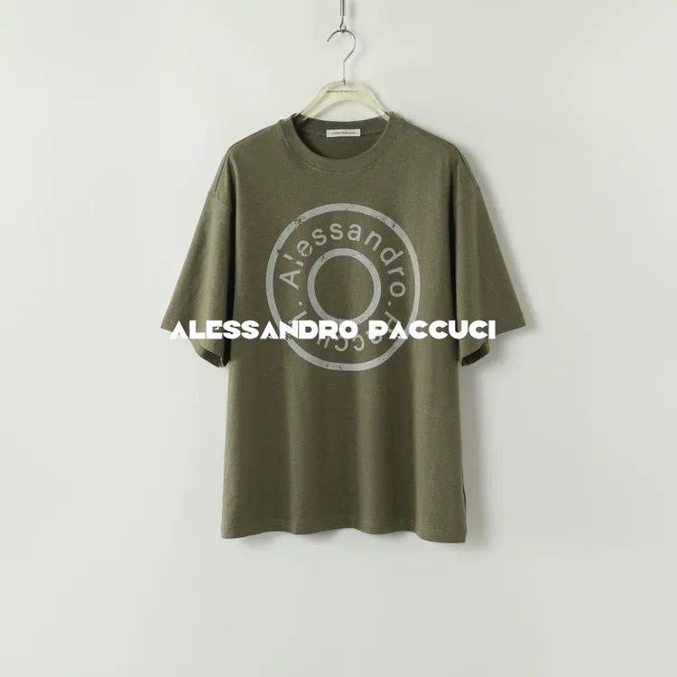 AP洛哥43126TT【苔原】1OO棉圆领印花透气时尚休闲短袖T恤